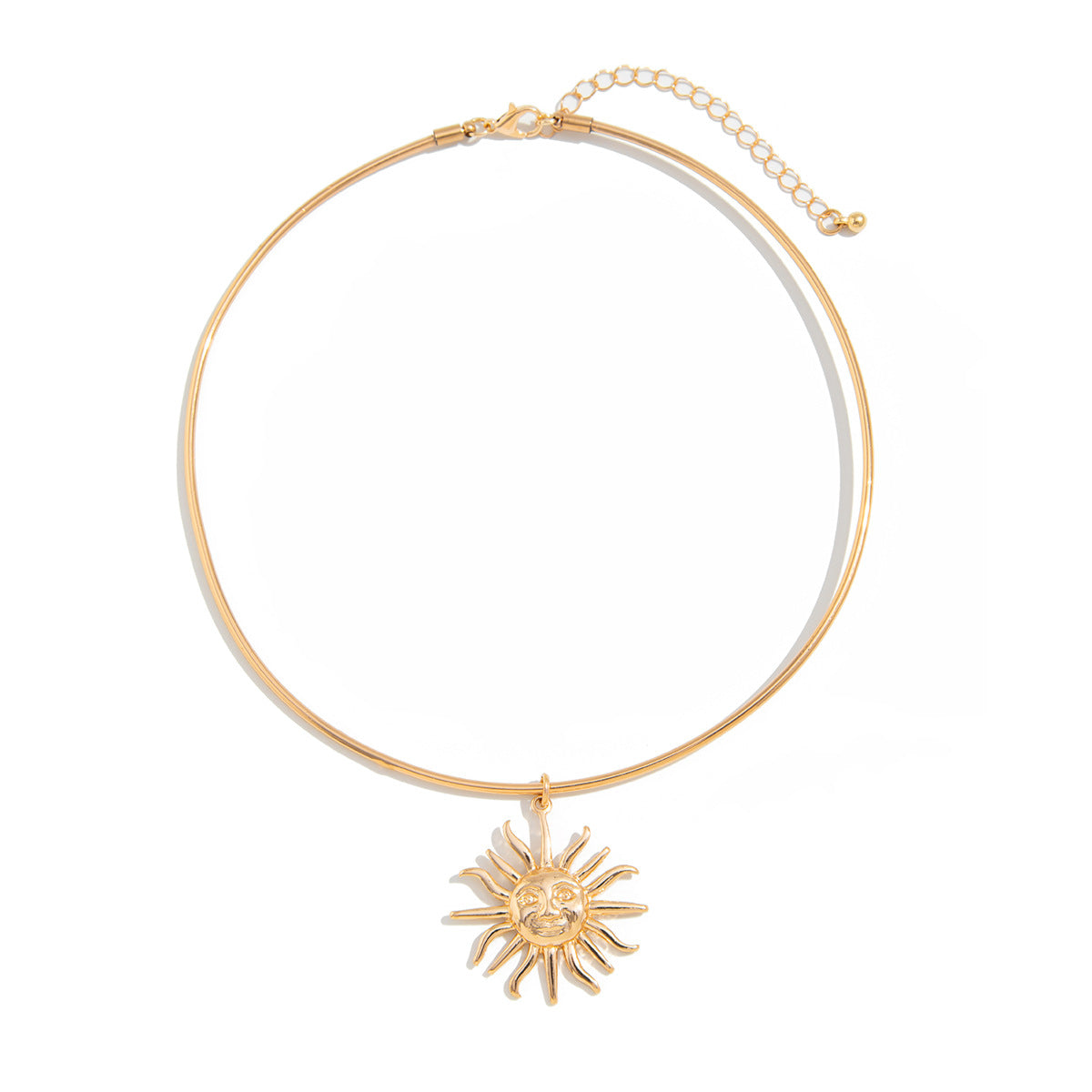 Soléa Vintage Sun Pendant Necklace