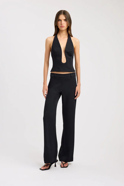 Noir Contour Halter Top