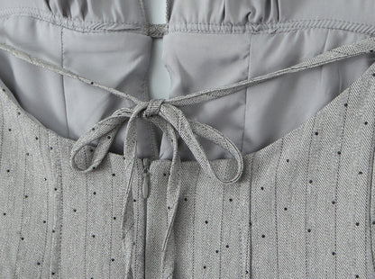 Silver Dottie Crystal Mini Dress