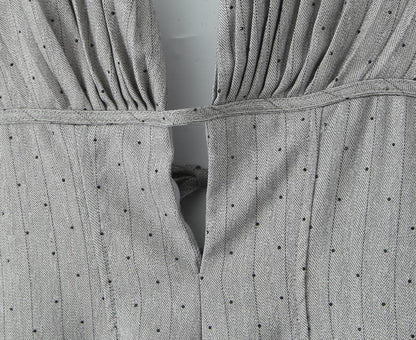 Silver Dottie Crystal Mini Dress
