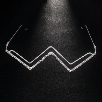 Rhinestone Frameless Party Glasses – Sparkle Vibes