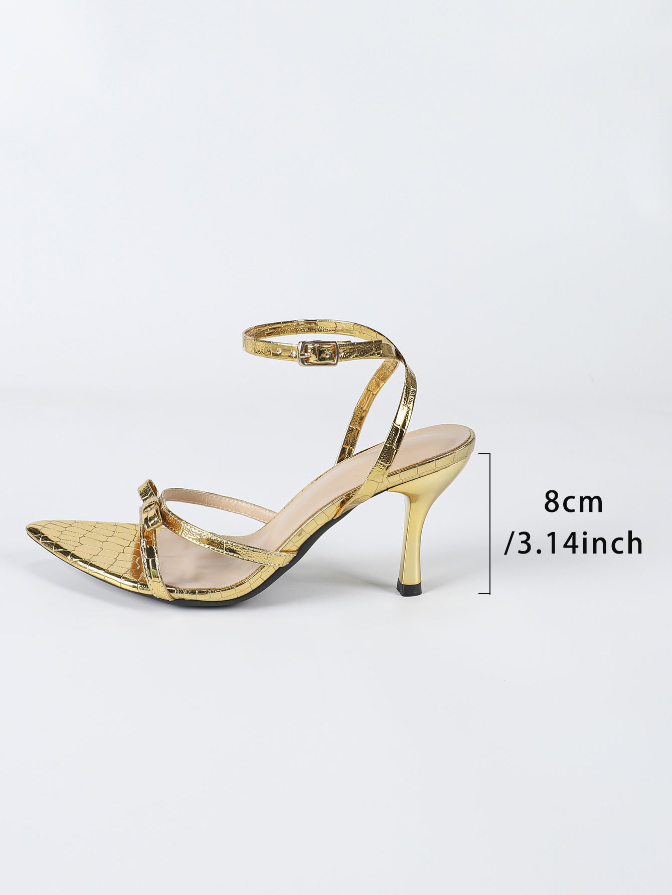 Lunelle Gold Pointed Heels
