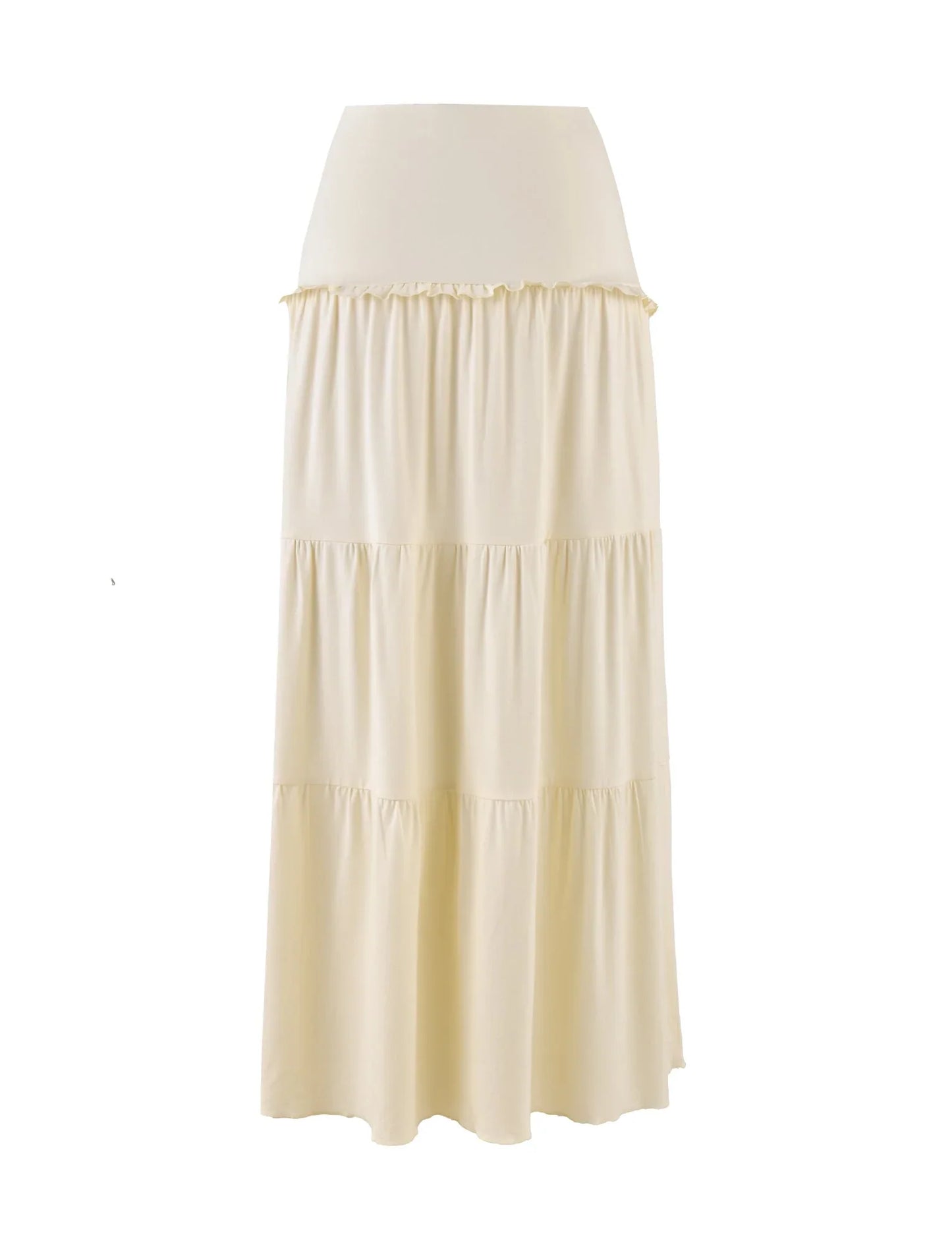 Sahara Flow Ruffle Maxi Skirt
